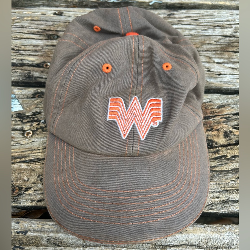 WHATABURGER Restaurant Adjustable One Size Fits All Employees Baseball Hat Cap
